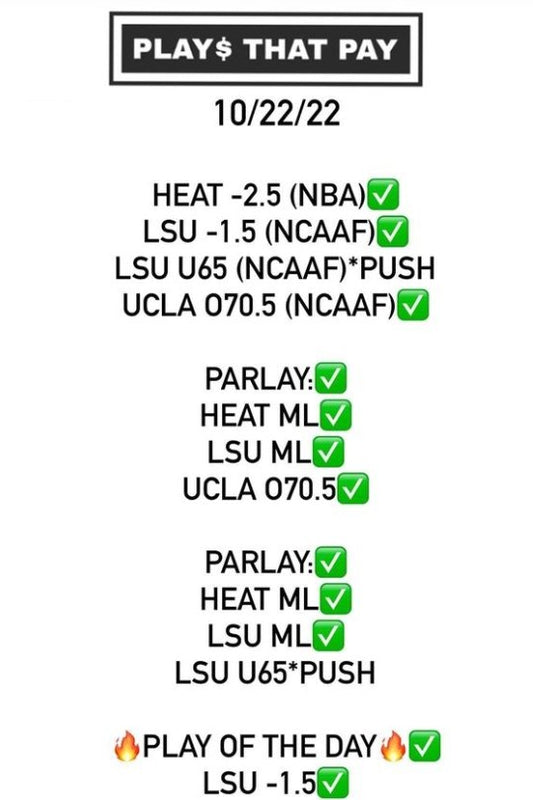 The Ultimate Guide to Getting Your Biggest Parlay Win - PLAYS THAT PAY
